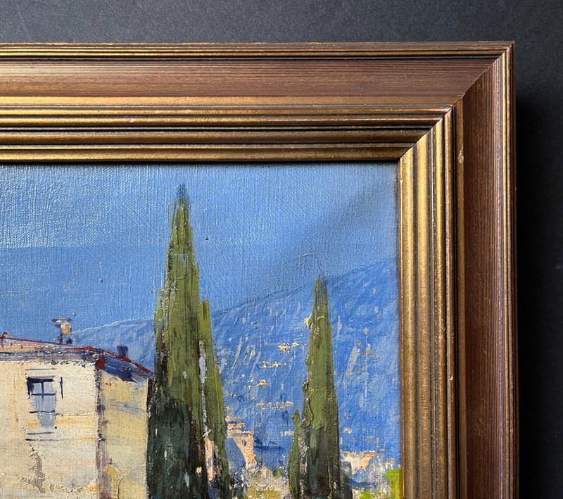 Hans Wagner (1885-1949) "The Bay of Naples" Original Oil Painting on Canvas gallery