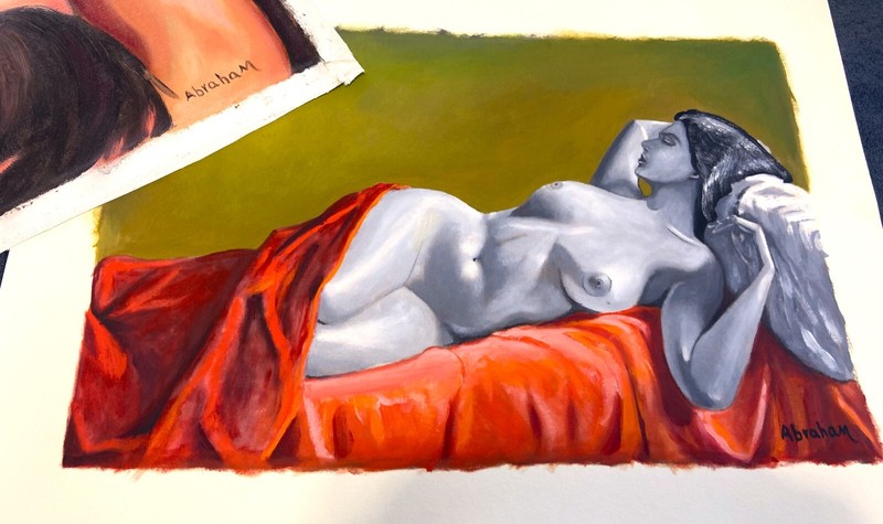 6 Original Oil Paintings By Abraham gallery
