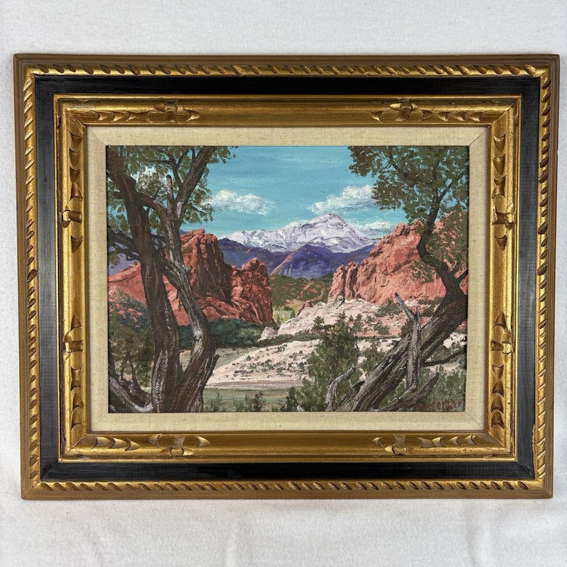 Mary Kechter Colorado Rocky Mountains Landscape Garden of the Gods Oil Painting