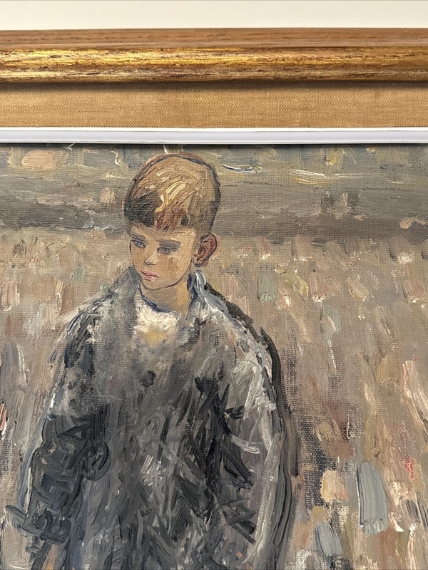LUCIEN PHILIPPE MORETTI PAINTING MID CENTURY MODERNISM PORTRAIT IMPRESSIONIST gallery