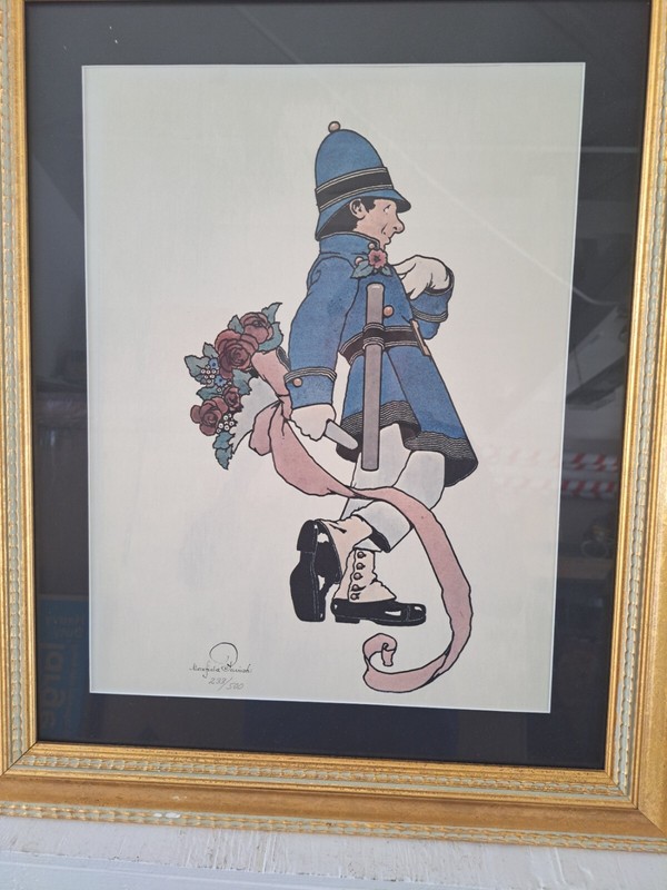 Signed art print by renown painter/illustrator Maxfield Parrish