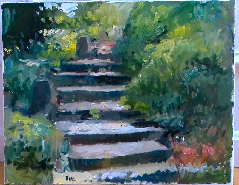 Impressionist Landscape Plein Air Oil Painting 16″x20″ Canvas Original Signed