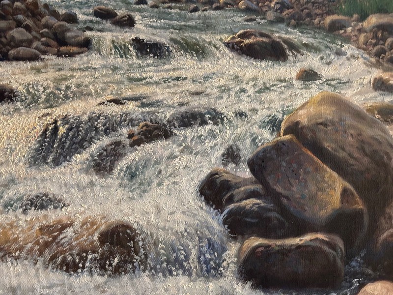 Mark Keathley Original Painting "A Place to See" with signature XL framed gallery