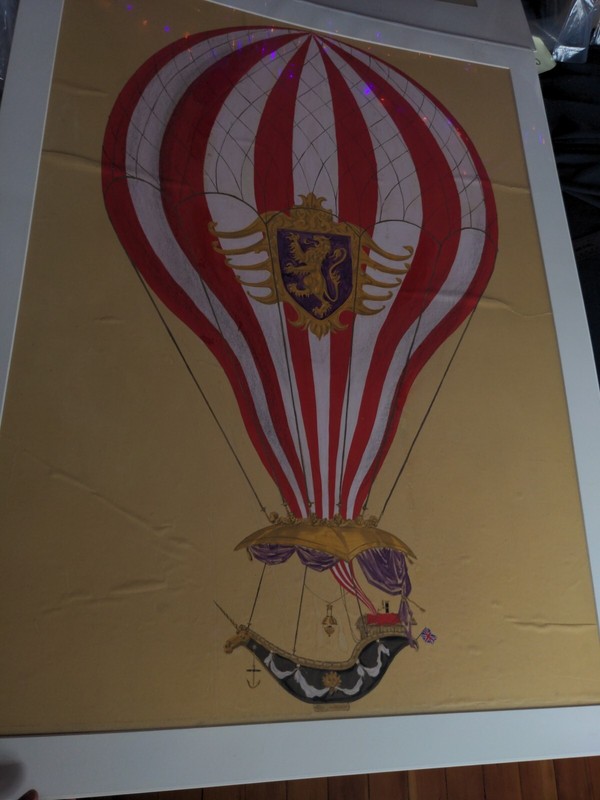 FIVE WEEKS IN A BALLOON Movie Props CONCEPT ART PAINTING FIlm Americana 1962 gallery