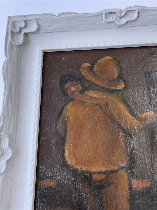Mid Century Painting Portrait Phyllis Exhibited Mexican Mexico Modernism Listed gallery