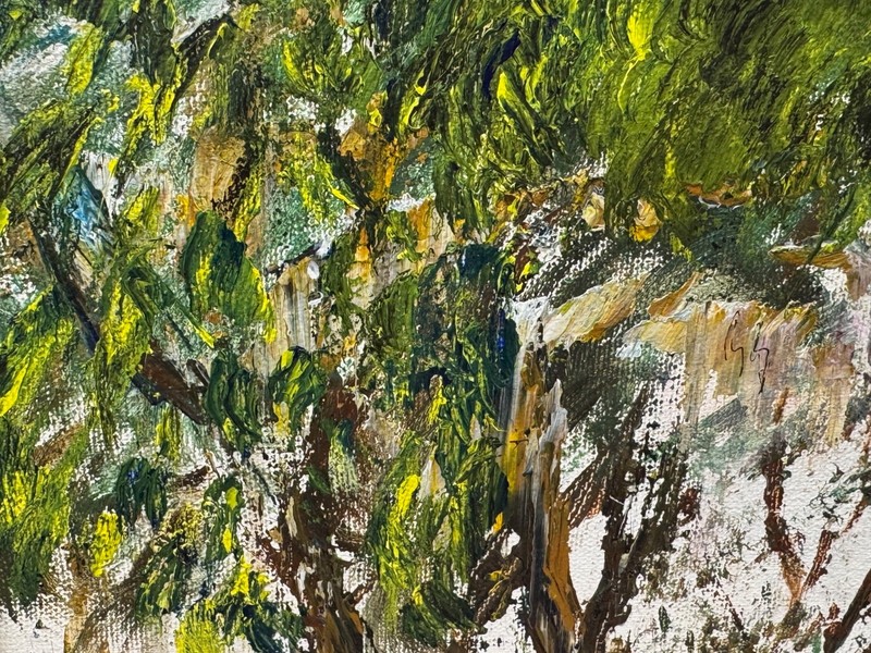 Original Oil on Canvas "Springtime in Florida Swamp" Patricia O Ketteringham gallery