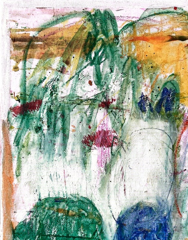 Hand Painted Abstract Colorful Acrylic 11x14 Canvas Painting, Holly Hammond gallery