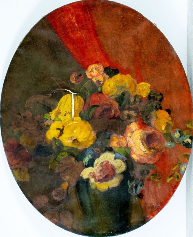 ATTR Albert Hencke (NJ,1865-1936) oil painting antique 134128
