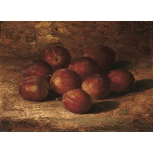 Bryant Chapin, Oil on Canvas, Still Life with Plums
