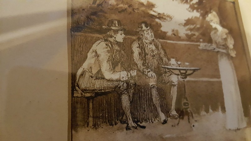 19th Century Framed Sepia Miniature Picture Agnes Dangerfield circa 1894 gallery