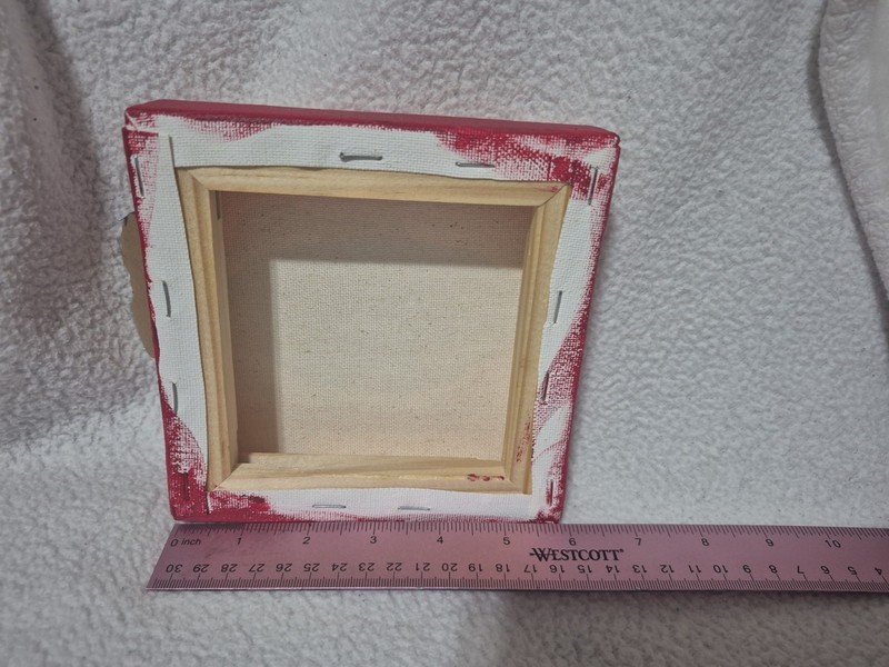 Canvas Original Artwork Ootk 6x6 Red Green Orange White gallery