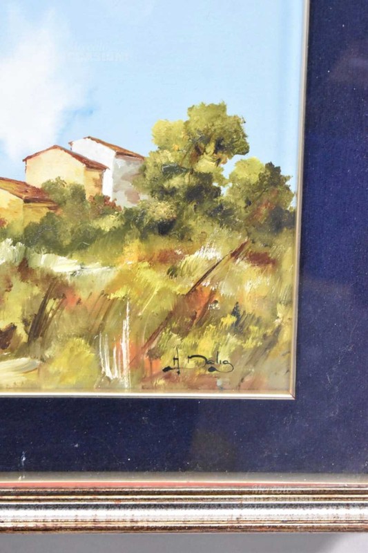 Oil Painting 54X44 Cm House In The Hills 1983 gallery
