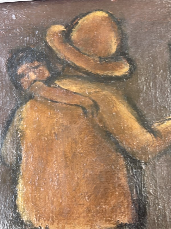 Mid Century Painting Portrait Phyllis Exhibited Mexican Mexico Modernism Listed gallery