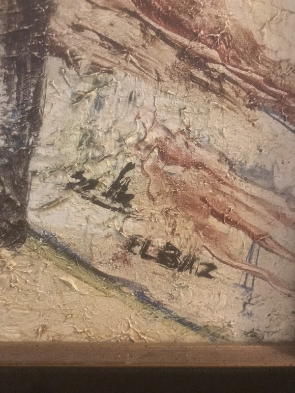 Andre Elbaz Signed Jewish Hebrew Western Wall Jerusalem Israel Oil Painting gallery