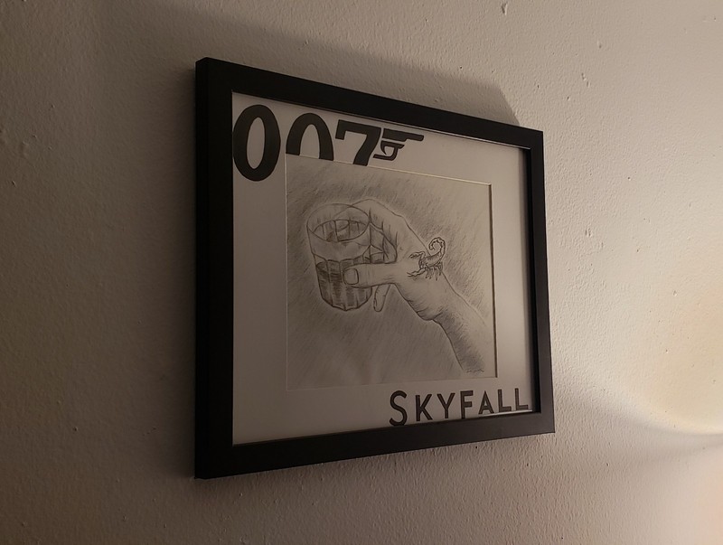 007 Skyfall - Scorpion Drink, Custom Sketched Portrait gallery