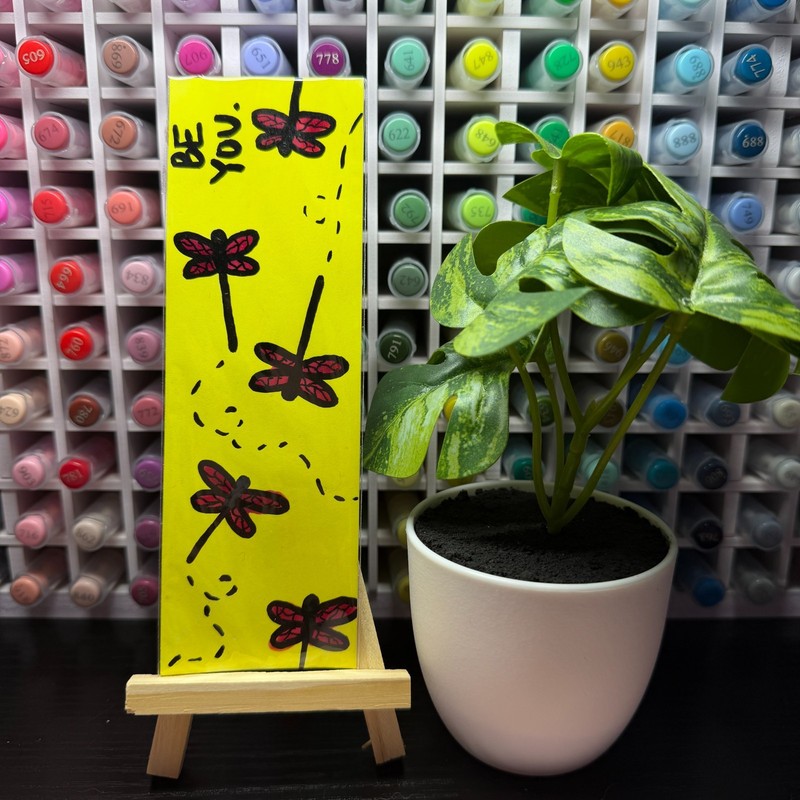 Original Hand-Painted Bookmark Be You By LittleGloomziesArt