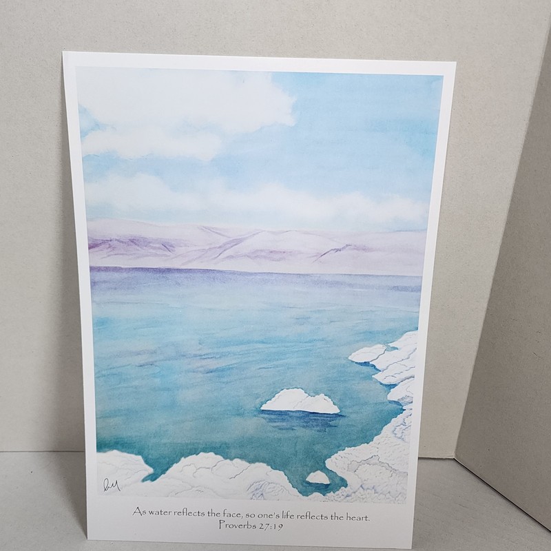Watercolor Art Religious Nature Prints Set Of 3 Signed 11.5 X 8 Inches Approx gallery