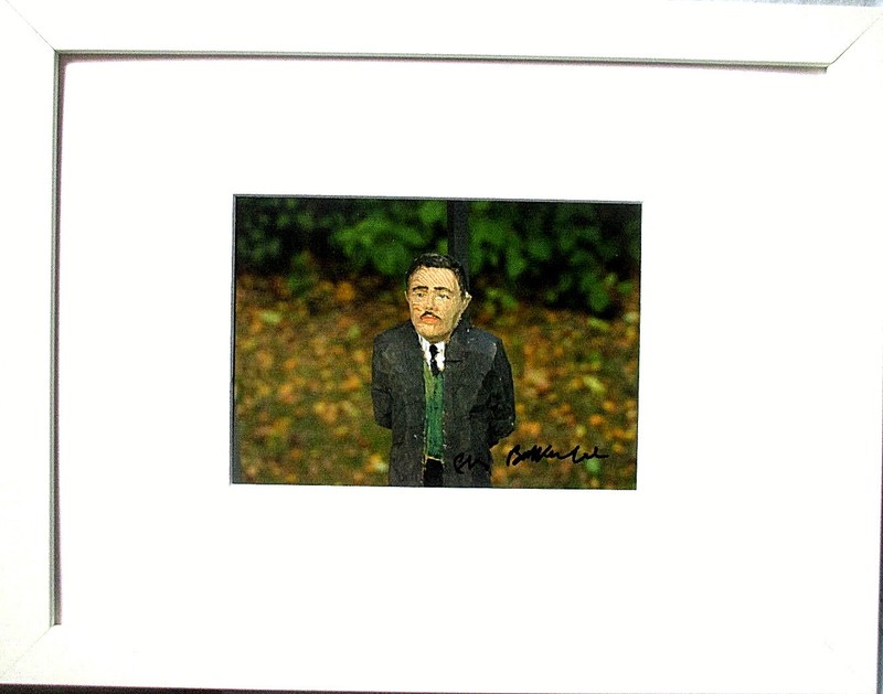 Stephan Balkenhol Multiple Hand-Signed 21x15, with Frame, Original Signed Super