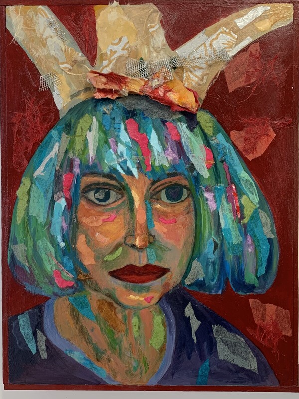 Oil Painting Woman Portrait Princess Queen Girl Abstract Mixed Multi Media gallery