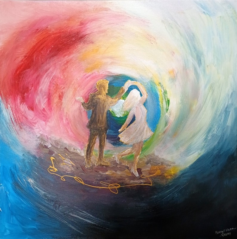 The Dance – 20″ x 20″ Acrylic Canvas