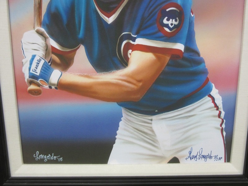 Gary Longordo Ryne Sandberg Oil on Canvas signed artist proof 2/2 AP 20x24 gallery
