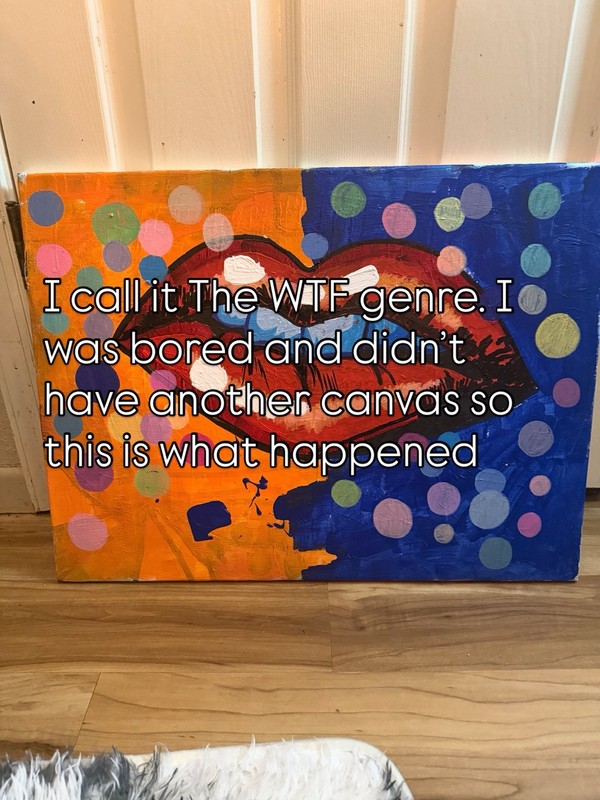 JUSTO Original painting Acrylic on canvas 16×20