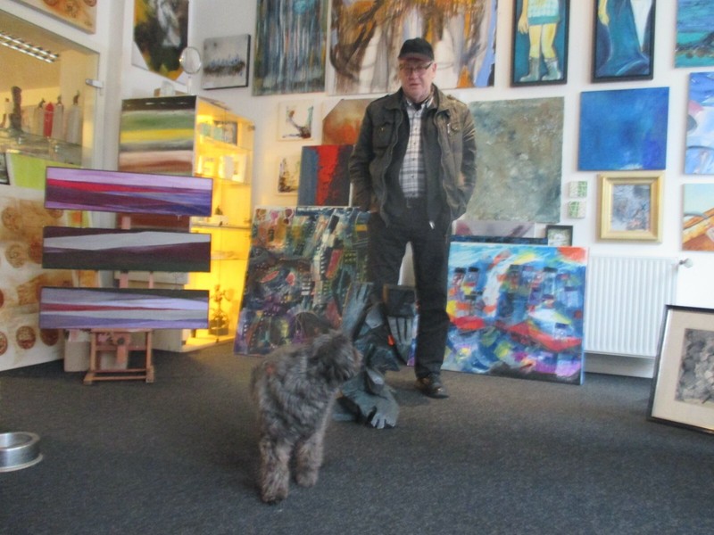 Toscana 55x40 Genuine Oil painting art academy Düsseldorf Max Müller Krefeld unique gallery