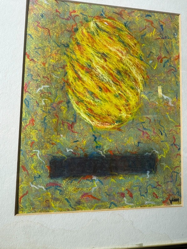 Angela Reed Breese "An Abstract Composition" Acrylic Painting - Signed/Framed gallery