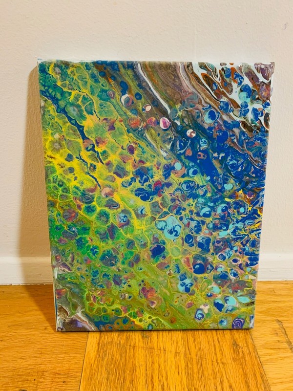 Nature Painting On Canvas With epoxy Finish – 11 X 14 Inches – Original