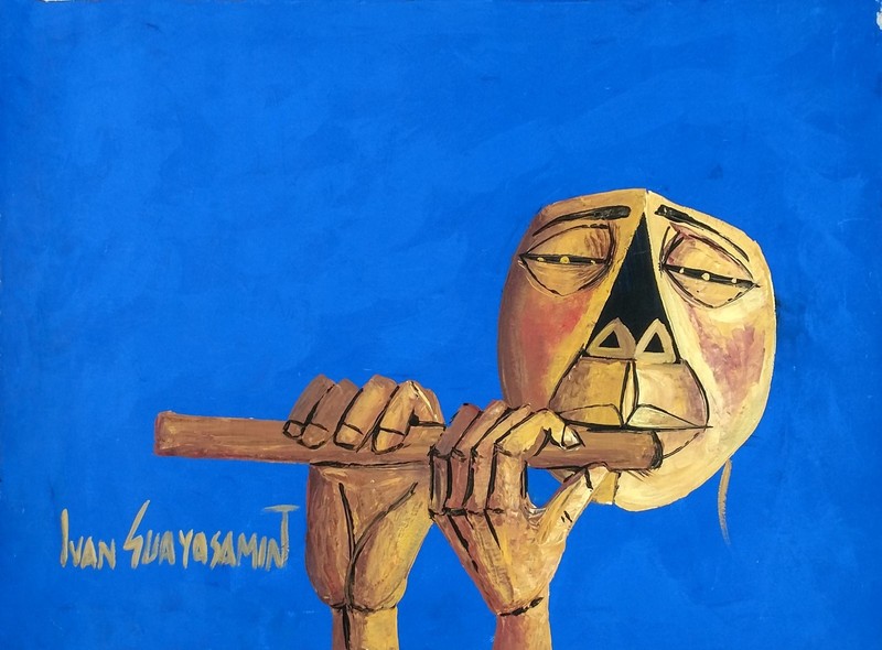 IVAN GUAYASAMIN «UNKNOWN TITLE» | ORIGINAL OIL/CANVAS | 23 X 31″ | OTHERS AVAIL