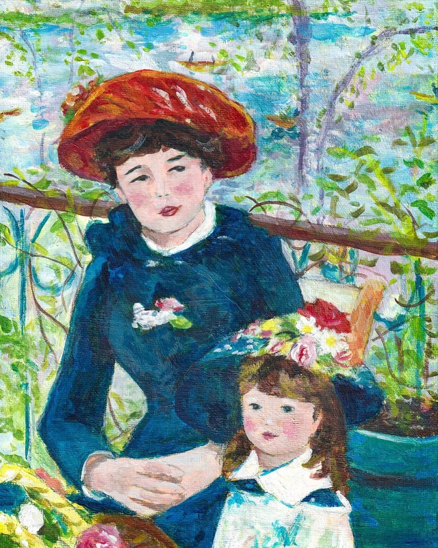 Original Acrylic Painting on 8×10 inch Canvas Panel, OOAK Renoir Master Study