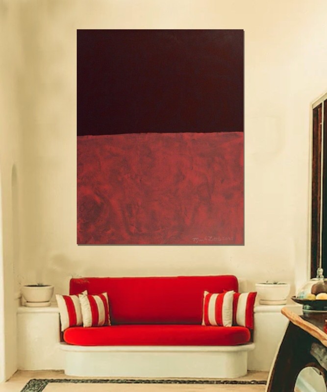￼ Mark Rothko ￼style￼ Profession￼al Painting 81” X 62”(6ft 9in)Abstract Modern gallery