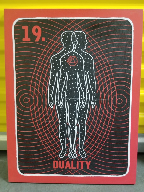 DANIEL MARTIN DIAZ – «Duality» 2018 Original acrylic painting on wood panel