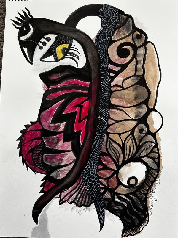 Mixta On Cardboard 24×18 In Cuban Art GRISEL OFELIA «Libelulas»Series..2026