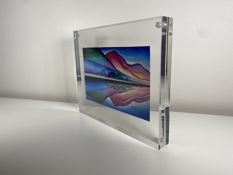 Lake George Reflection Georgia O’ Keefe Art Piece In Clear 8x10” Frame gallery