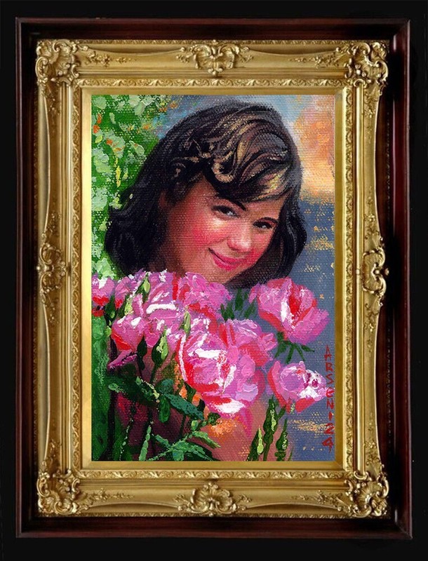 BALLERINA II – Original Oil Painting 6″ x 4″ Arseni | Moments of Grace Series