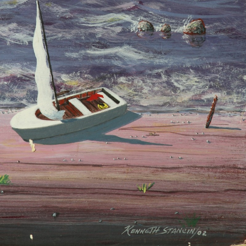 “Sea Fair” by Kenneth Stancin 2002 - Original Acrylic on Board - 30” 24” gallery