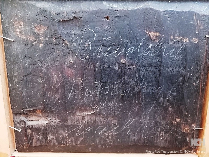 Niederl. Oilg. Farm game behind the house around 16/17th century.? gallery