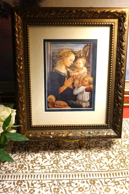 Framed Print Italian Renaissance Art by Filippo Lippi «Madonna and Child»