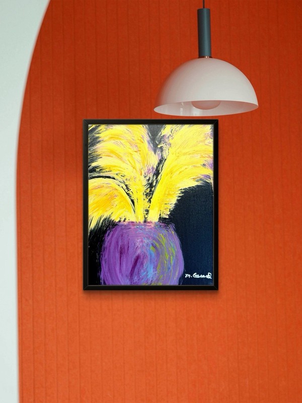 GERARD 11X14 IN-Abstract Expressionist Original Acrylic Painting Canvas Board gallery