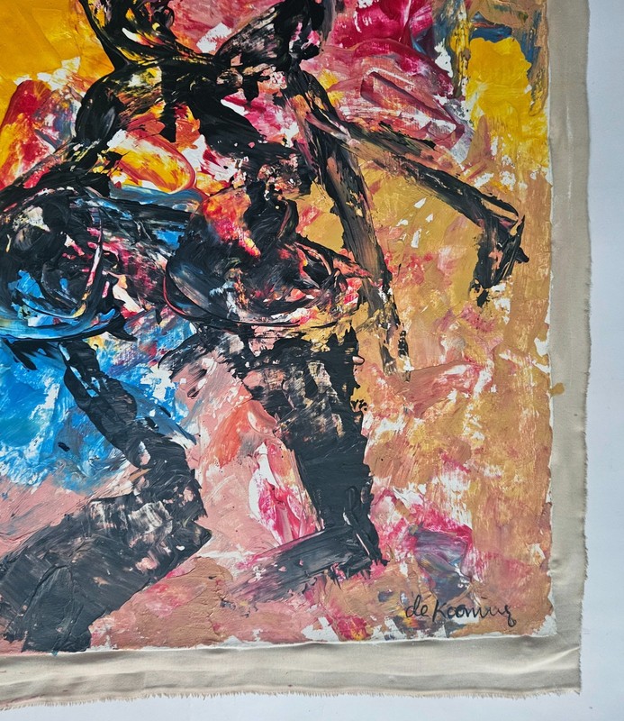 Willem de Kooning Signed Abstract Expressionist Canvas - American Art gallery