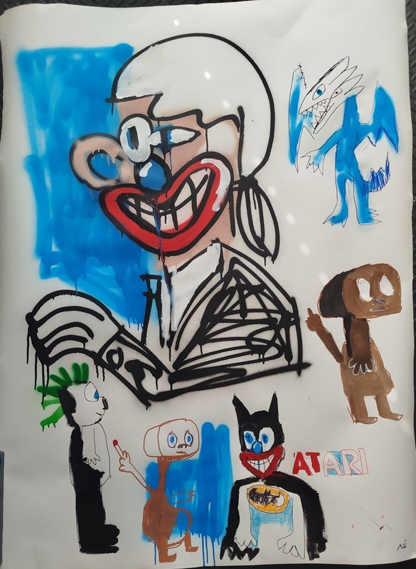 Lagerfeld Artwork on Paper | Manuel Mane | 140cm x 100cm | Dispatched Rolled