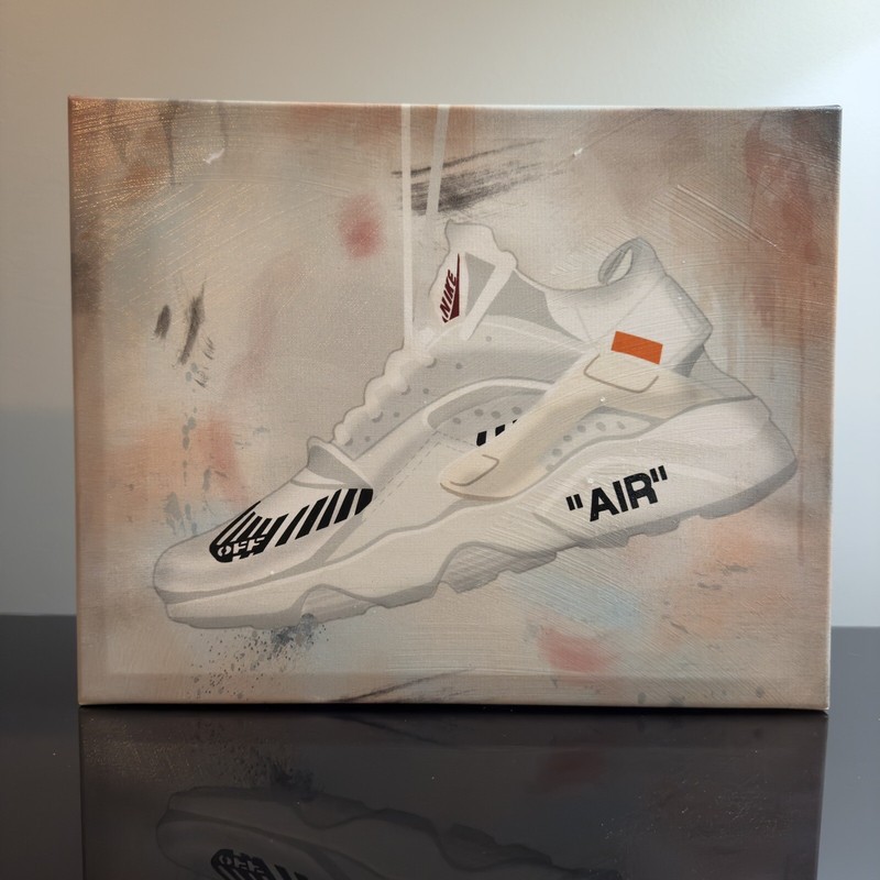 Off White Nike Hurache – Oliver Gal Canvas Wall Art Print 11×14 SNEAKERHEAD ART