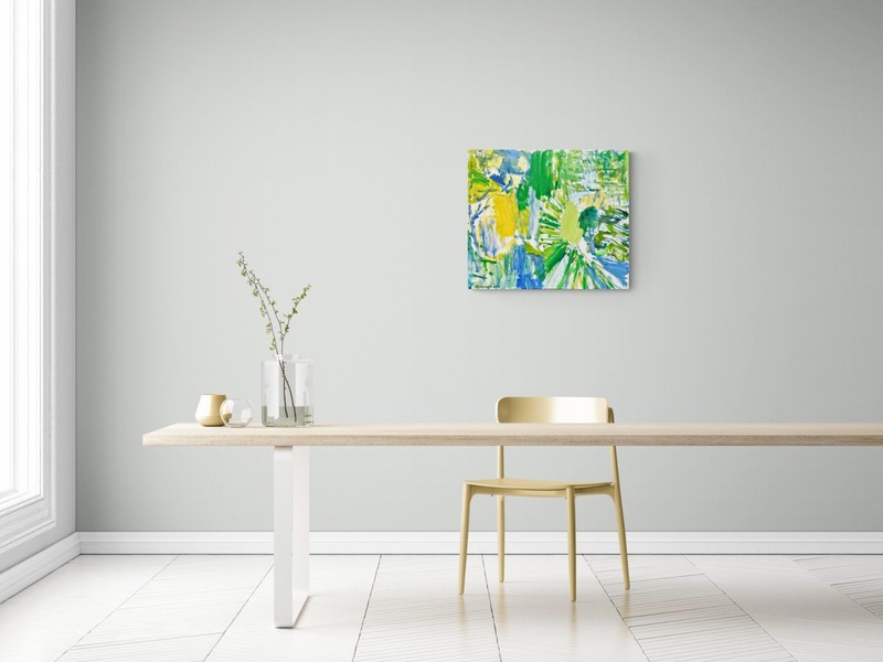 Sigrid Kopfermann, oil on canvas 1998, signed, Düsseldorf, Berlin Informel gallery