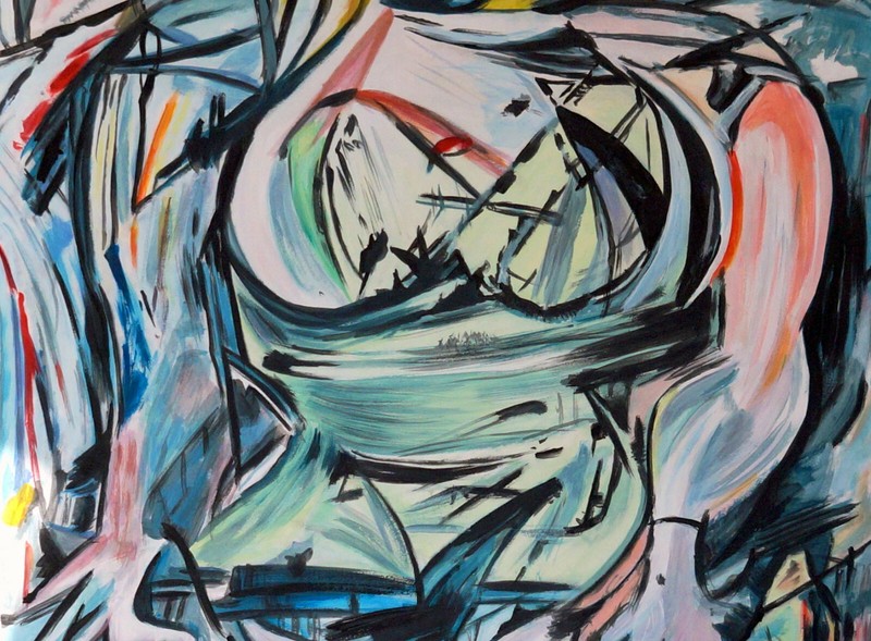 WILLEM de KOONING / Authentic Acrylic on Paper Signed. Expressionism Abstract gallery