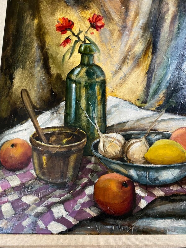 Large G Cesare "Still Life Scene" Oil Painting - Signed And Framed gallery