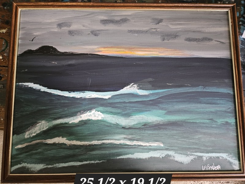 Oceanscape Acrylic Painting