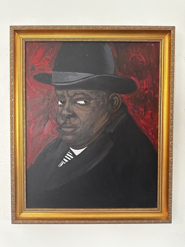 Biggie 18×22 inch «Johnny Davis Abstract Acrylic on Canvas Painting – Original