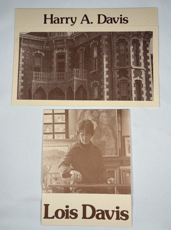 Harry A Davis Lois Davis Indiana Artist Resume Advertisement Brochure Salon