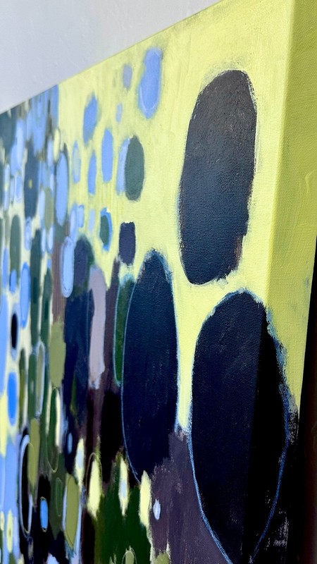 Emilia Bachelier Contemporary Abstract 30x48” Large Original Painting On Canvas gallery